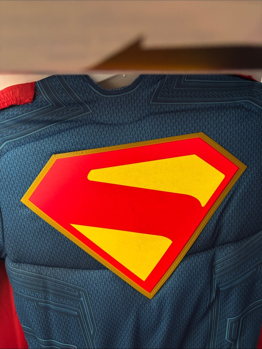 Superman Light Up Muscle Halloween Costume 10/12 Jumpsuit Boot Covers Cape Kids - Picture 6 of 8